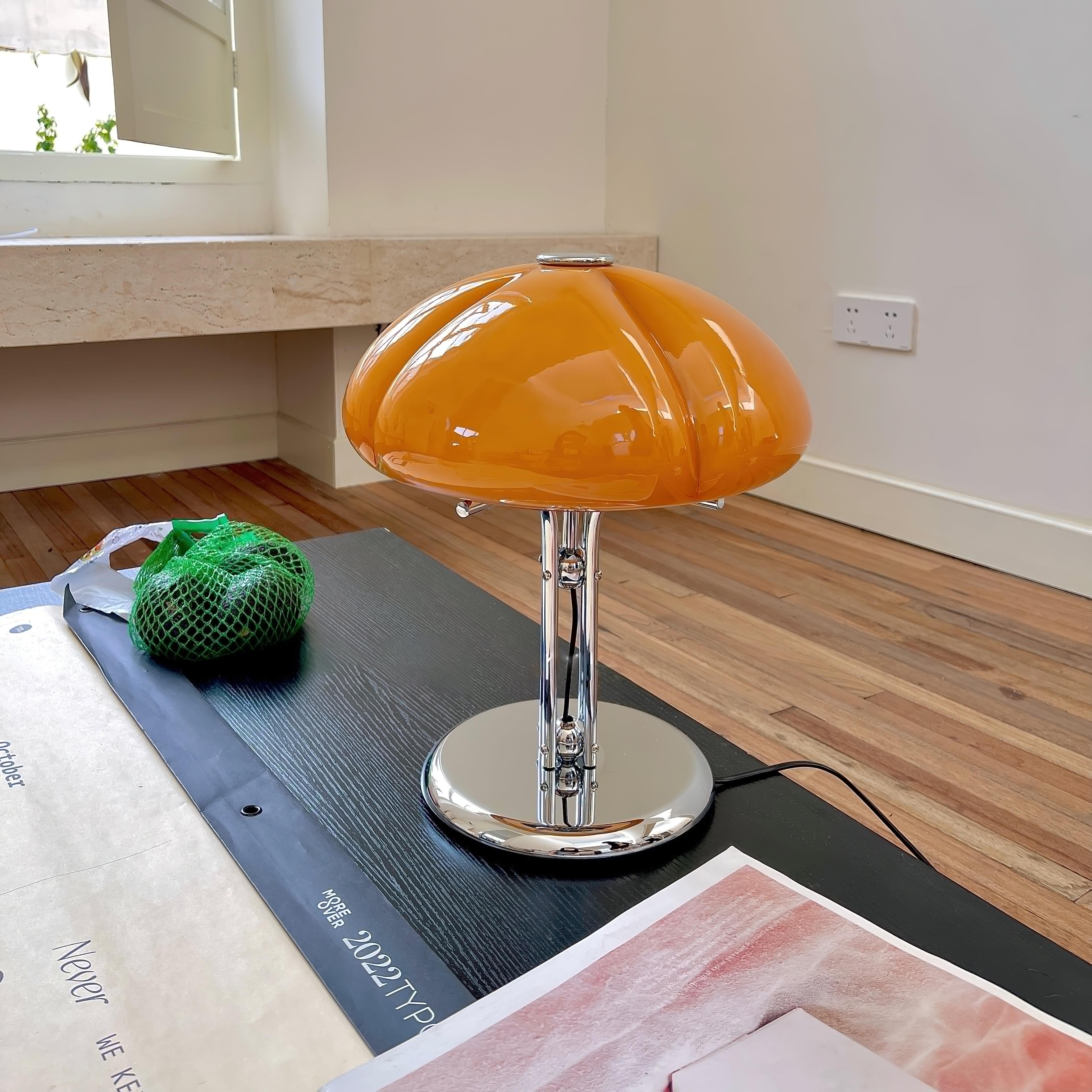 High-Grade Bedroom Bedside Mushroom Glass Table Lamp M277