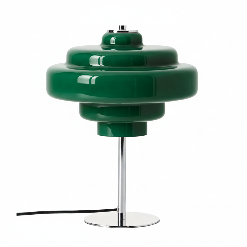 Koloro Chrome Base Glass Table Lamp – Stylish & Functional for Any Space T276
