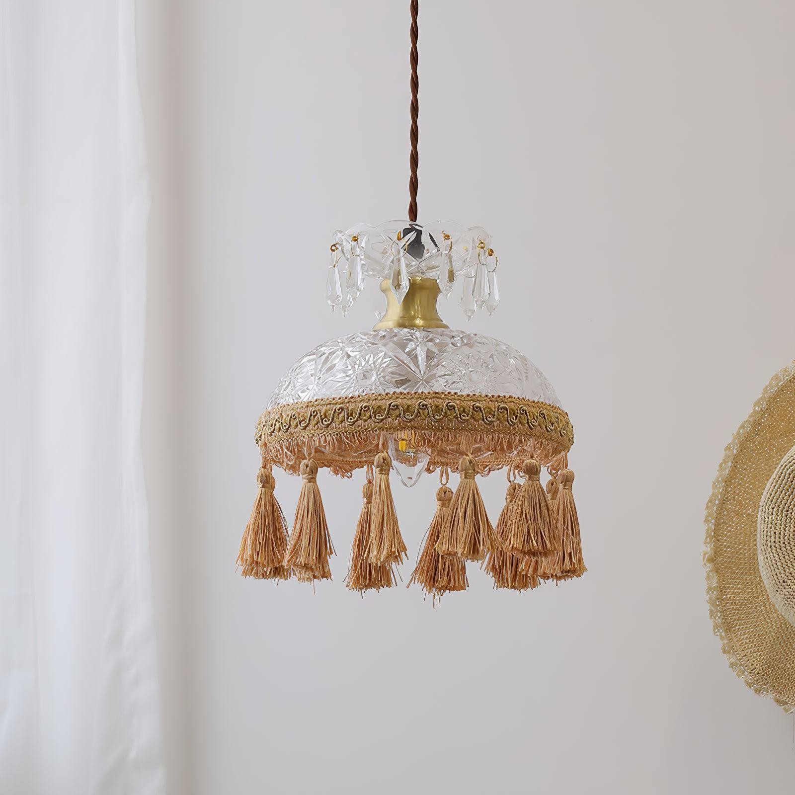Bowl Tassel Pendant Light M491