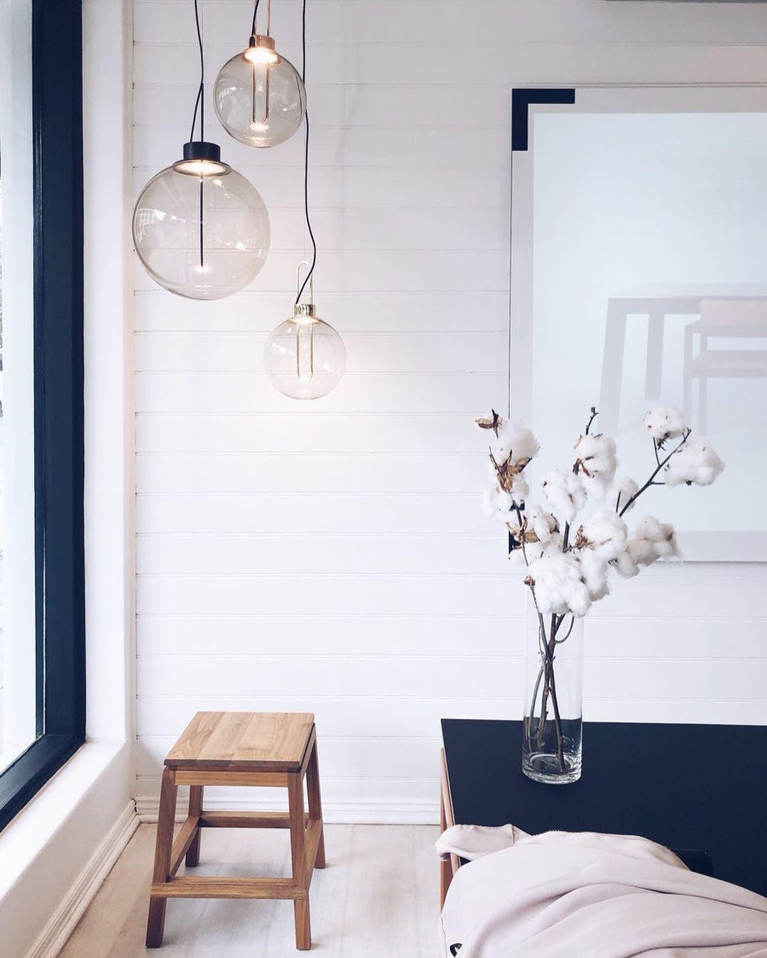 Clear Glass Orb Style Pendant Lamp M40
