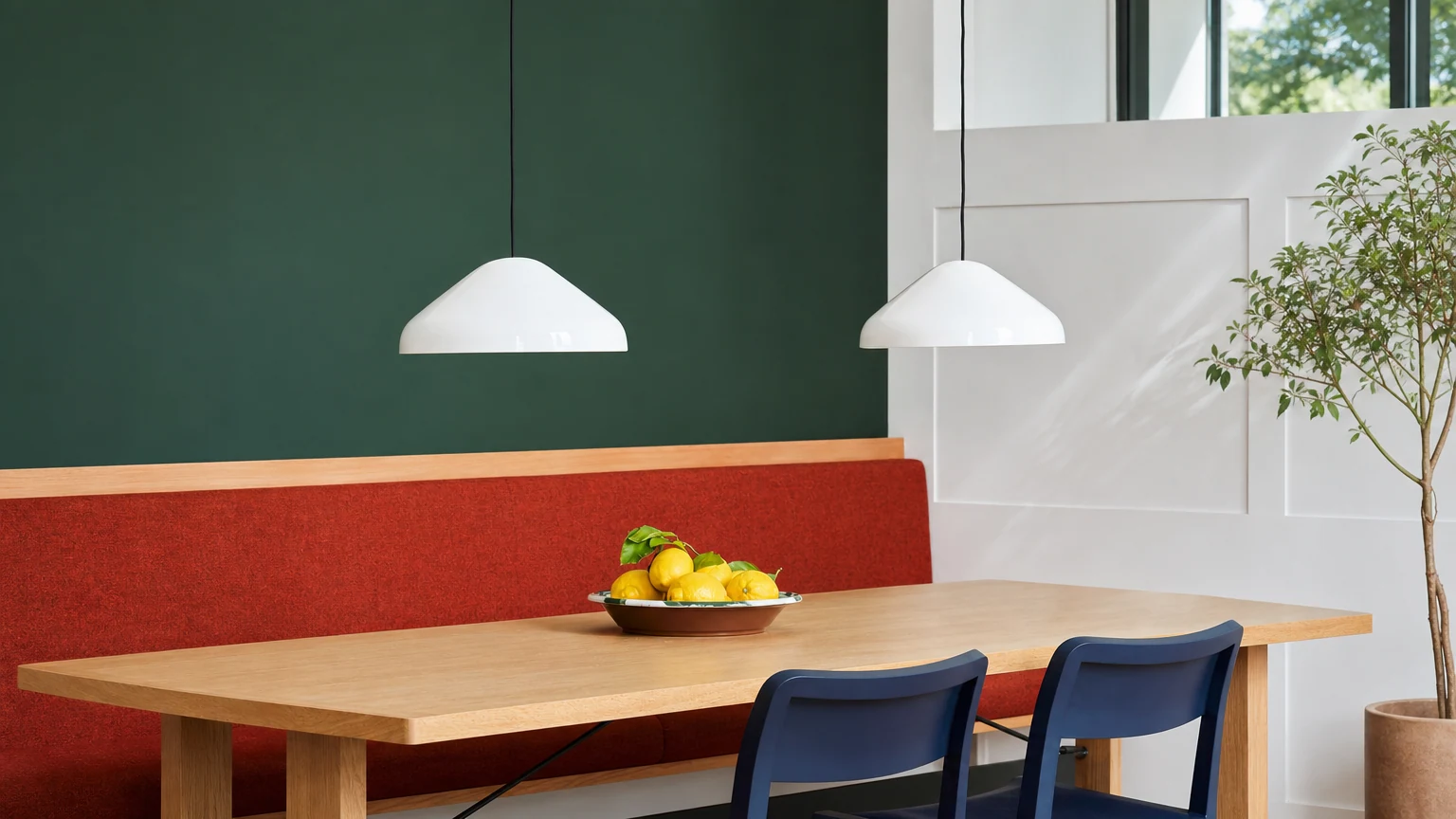 Lampa wisząca PAO D64 w scenie w jadalni