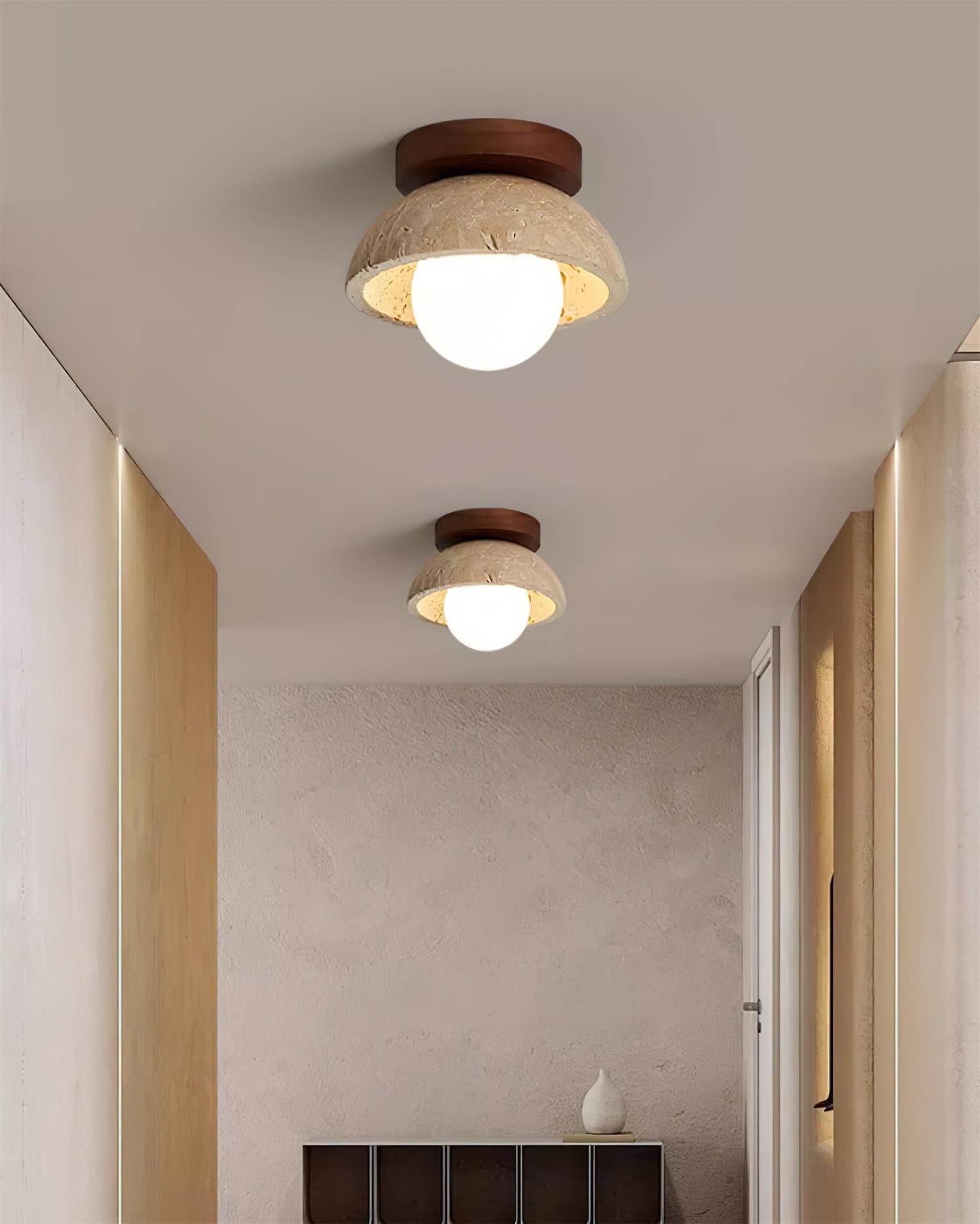 Wabi-Sabi Style Travertine Ceiling Light M221