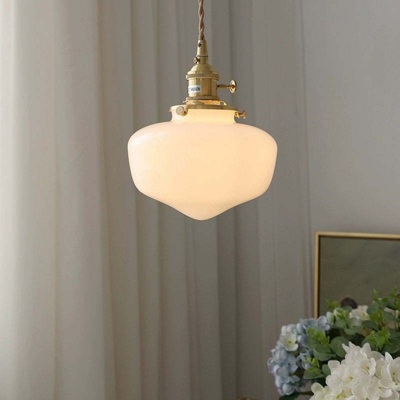 Radiant Lantern pendant installed in a decorated interior