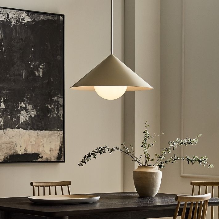 Brivana Adjustable Pendant – Cone Shade Light for Kitchen or Dining T268