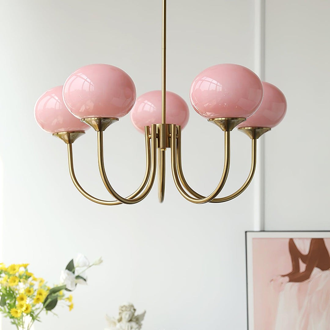 Nordic Bauhaus Glass Marshmallow Chandelier S168