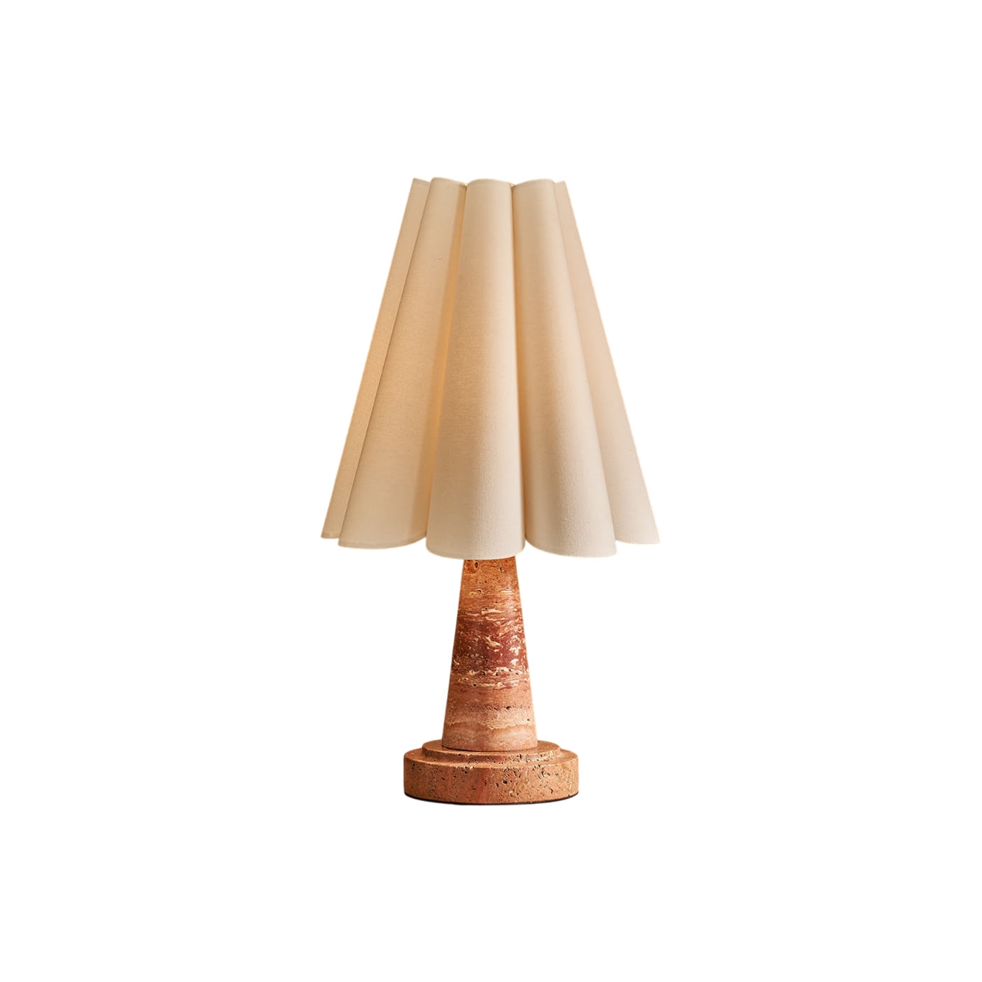 Shadon Marble Pleated Table Lamp D680