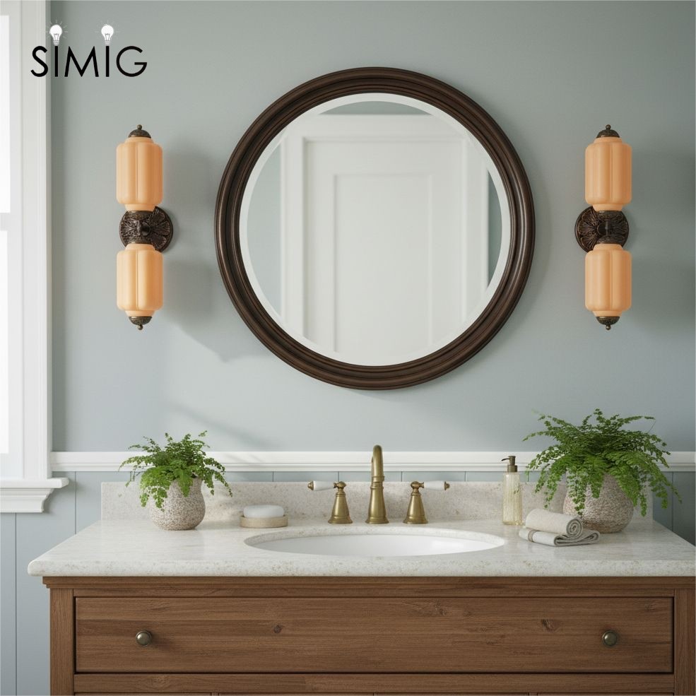 Eloise Pumkin Glass Vanity Sconce G51