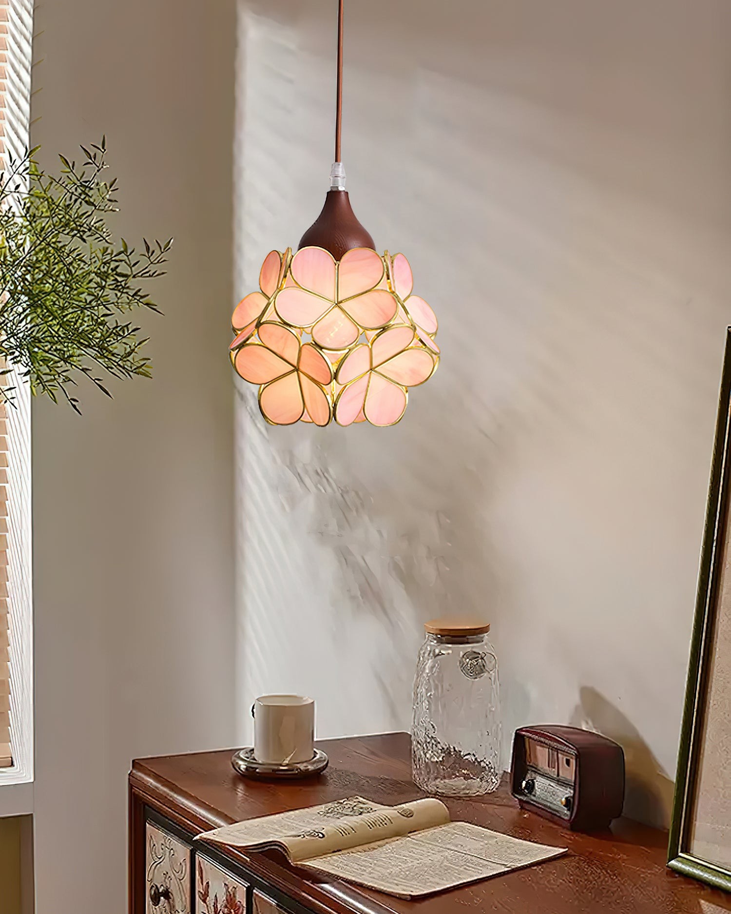 French Creative Pastoral Style Flower Pendant Light M238