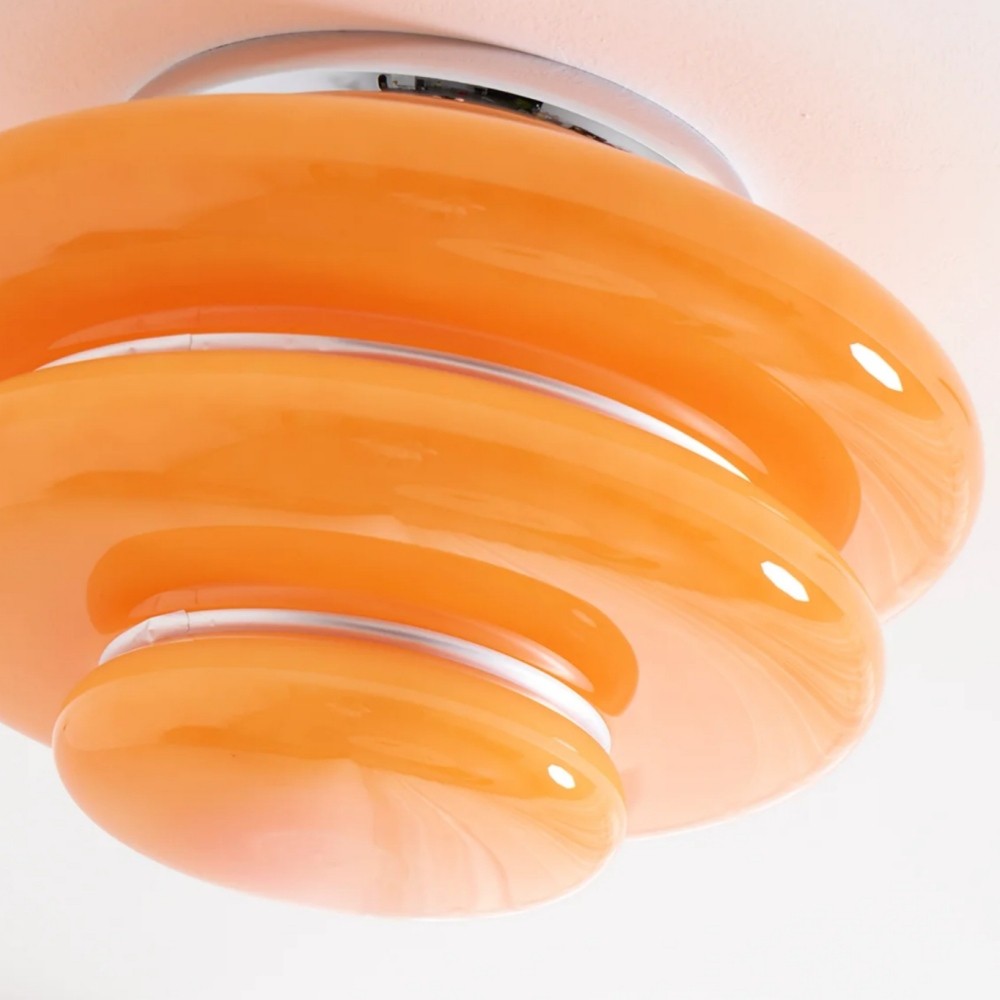 Cirren Layered Ceiling Light - Artistic Circular Silhouette Ceiling Fixture for Dining Area T565