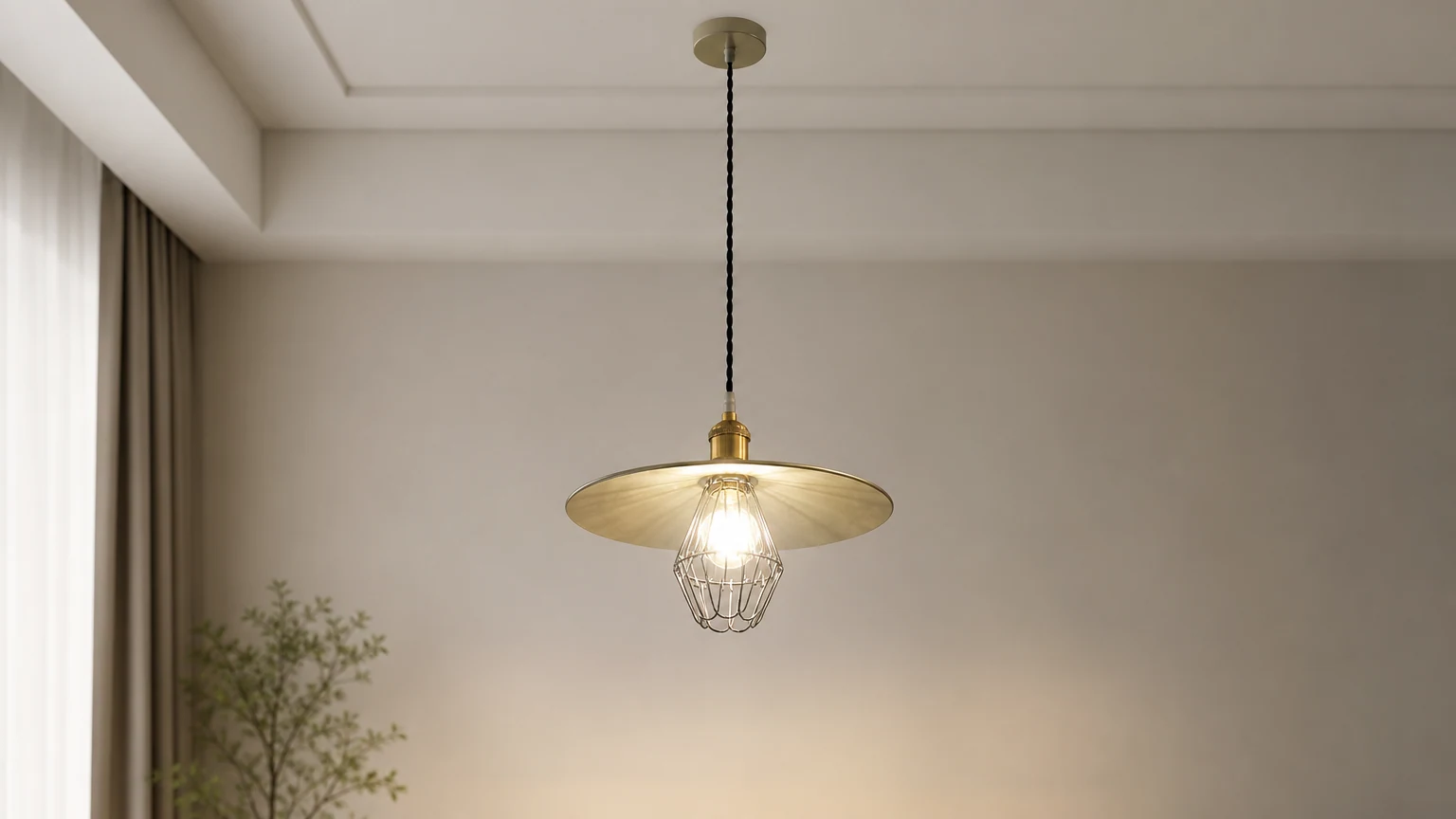 Lampa wisząca Cantina D473 w ciepłej scenerii wnętrza