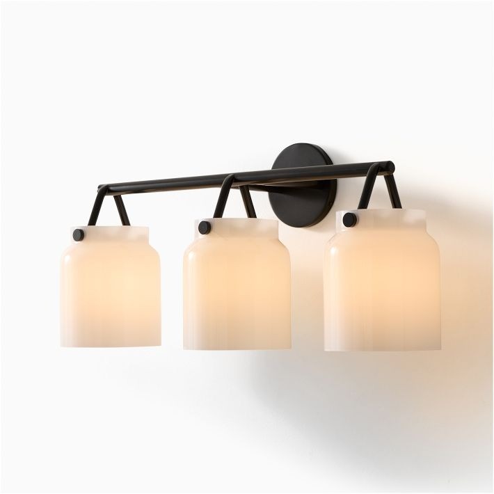 Hanton Modern 3-Light Wall Sconce - Metal Bathroom Fixture T161