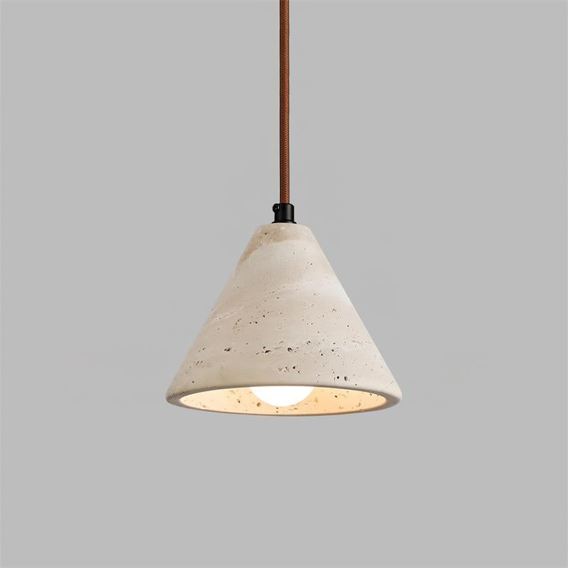 Travertine Conical Pendant Lamp M262