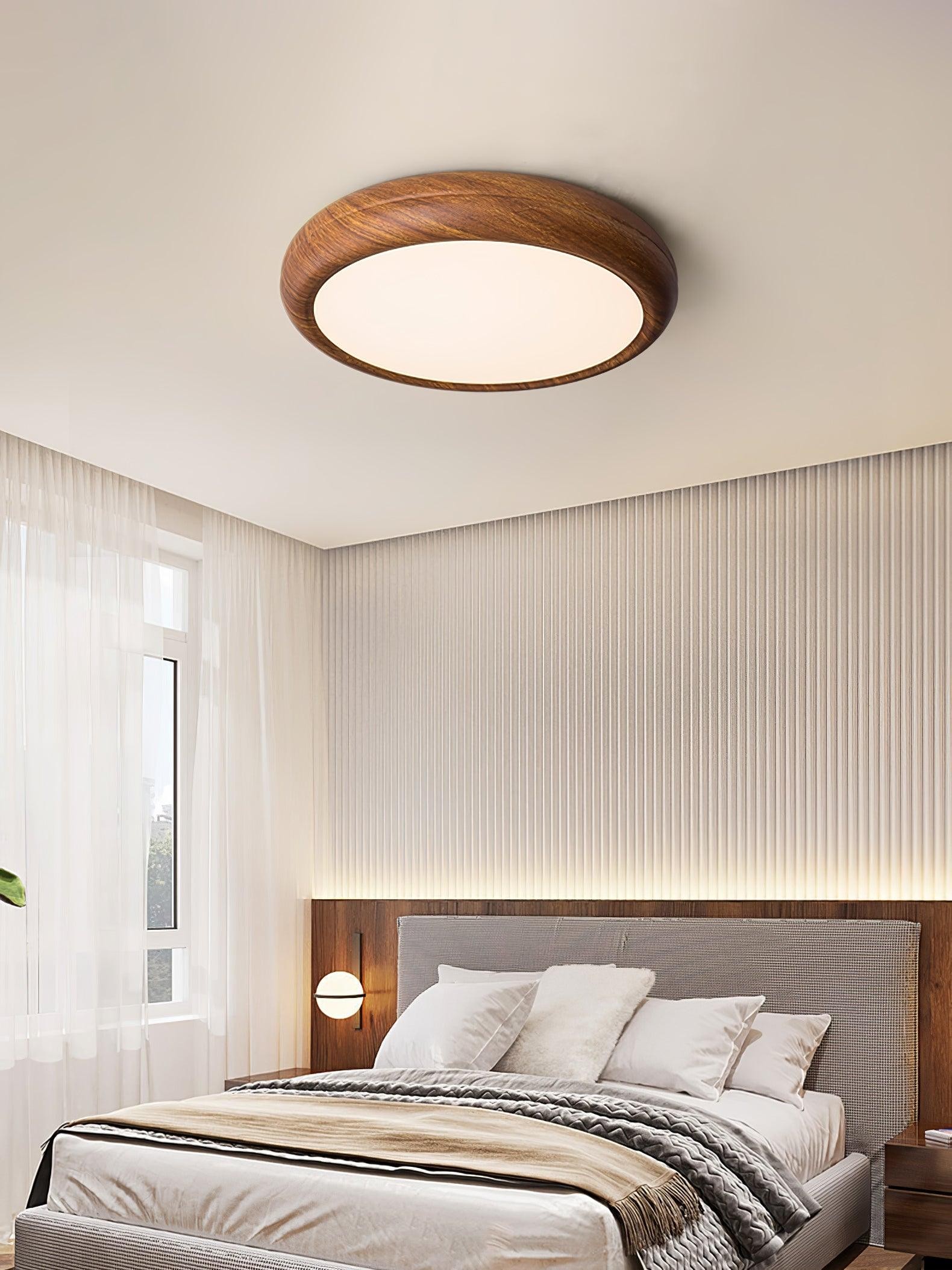 Wood Grain Round Ceiling Lamp M297