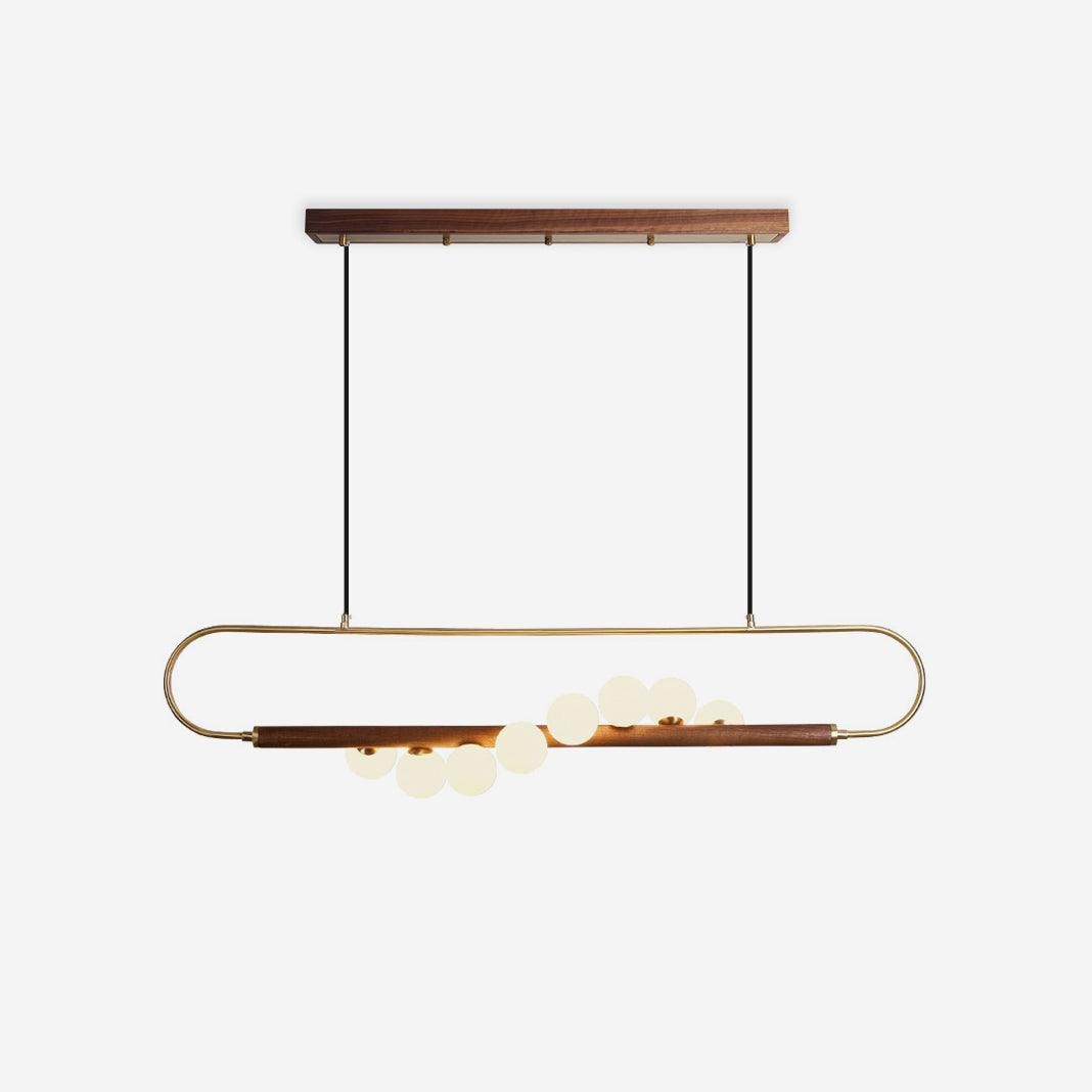 Modern Walnut Simple Chandelier M132