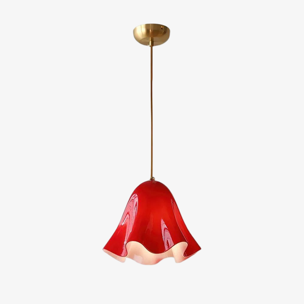 Bellina Artistic Glass Pendant Light - Modern Bloom Inspired Hanging Ceiling Lamp T279