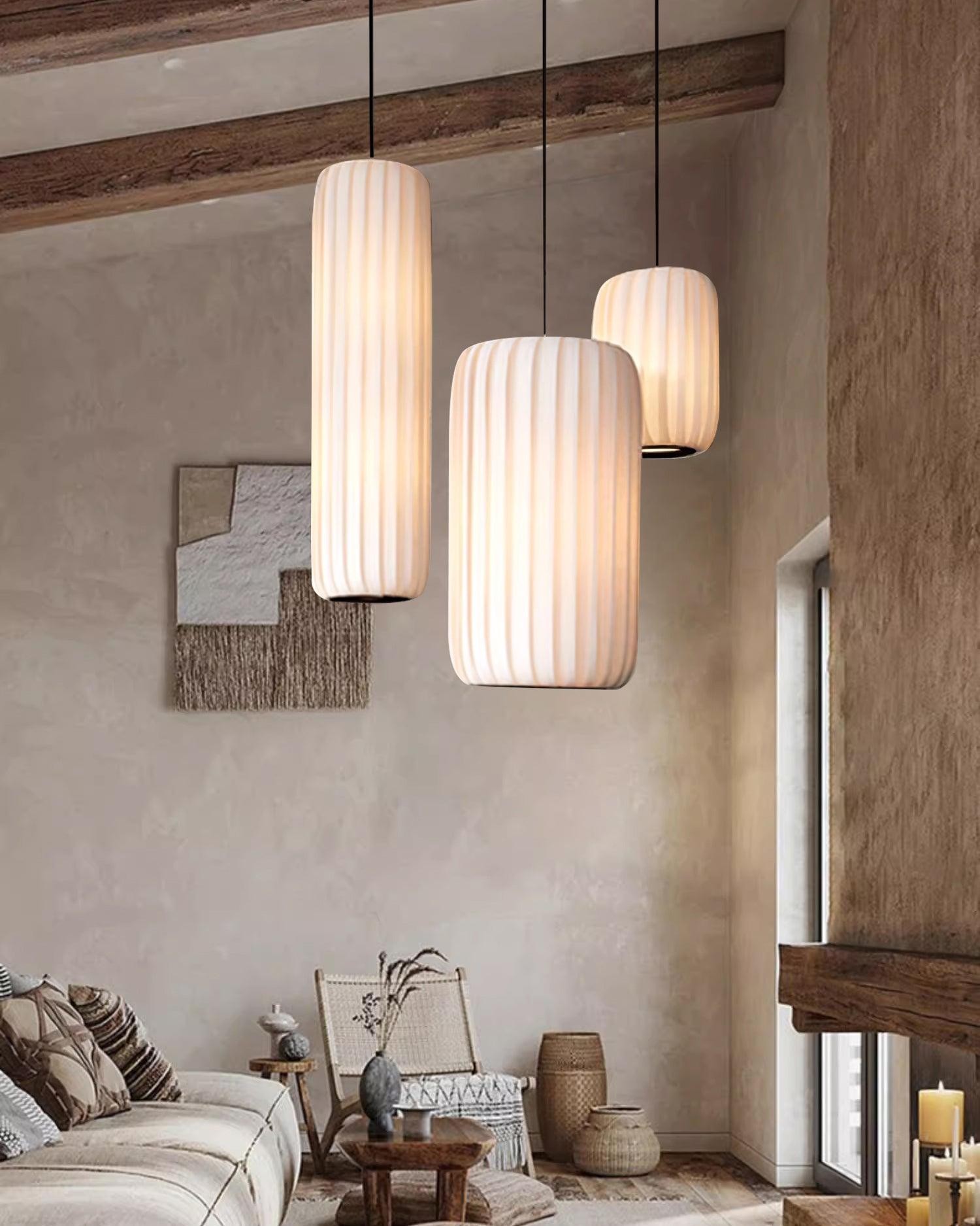Scandinavian Minimalist Fabric Pendant Lamp M331