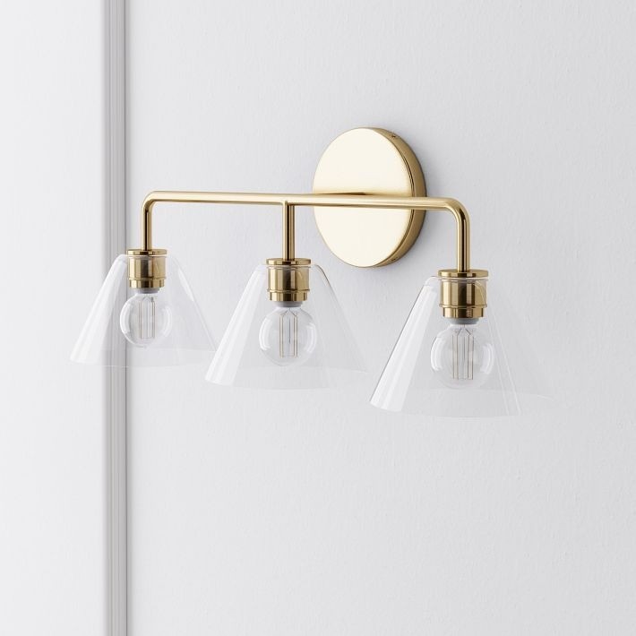 Conica Cone Wall Sconce - 1, 2, 3-Light Modern Glass Lighting T235