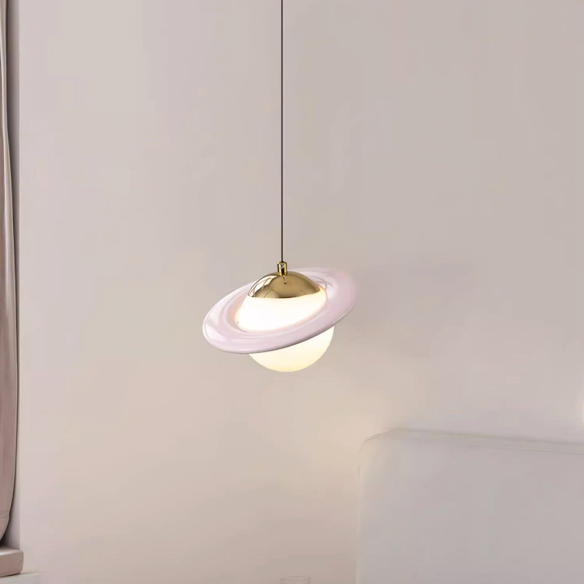 Romantic Saturn Planet Pendant Lamp for Bedroom M519