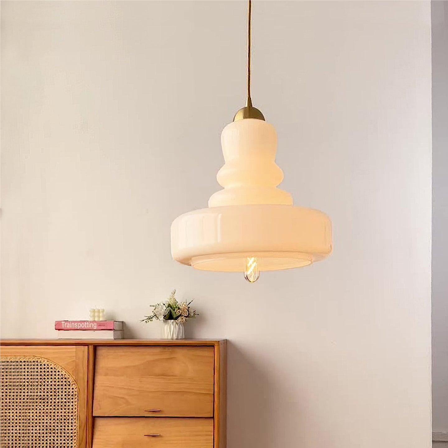 Bauhaus Vintage Gourd Glass Pendant Lamp S125