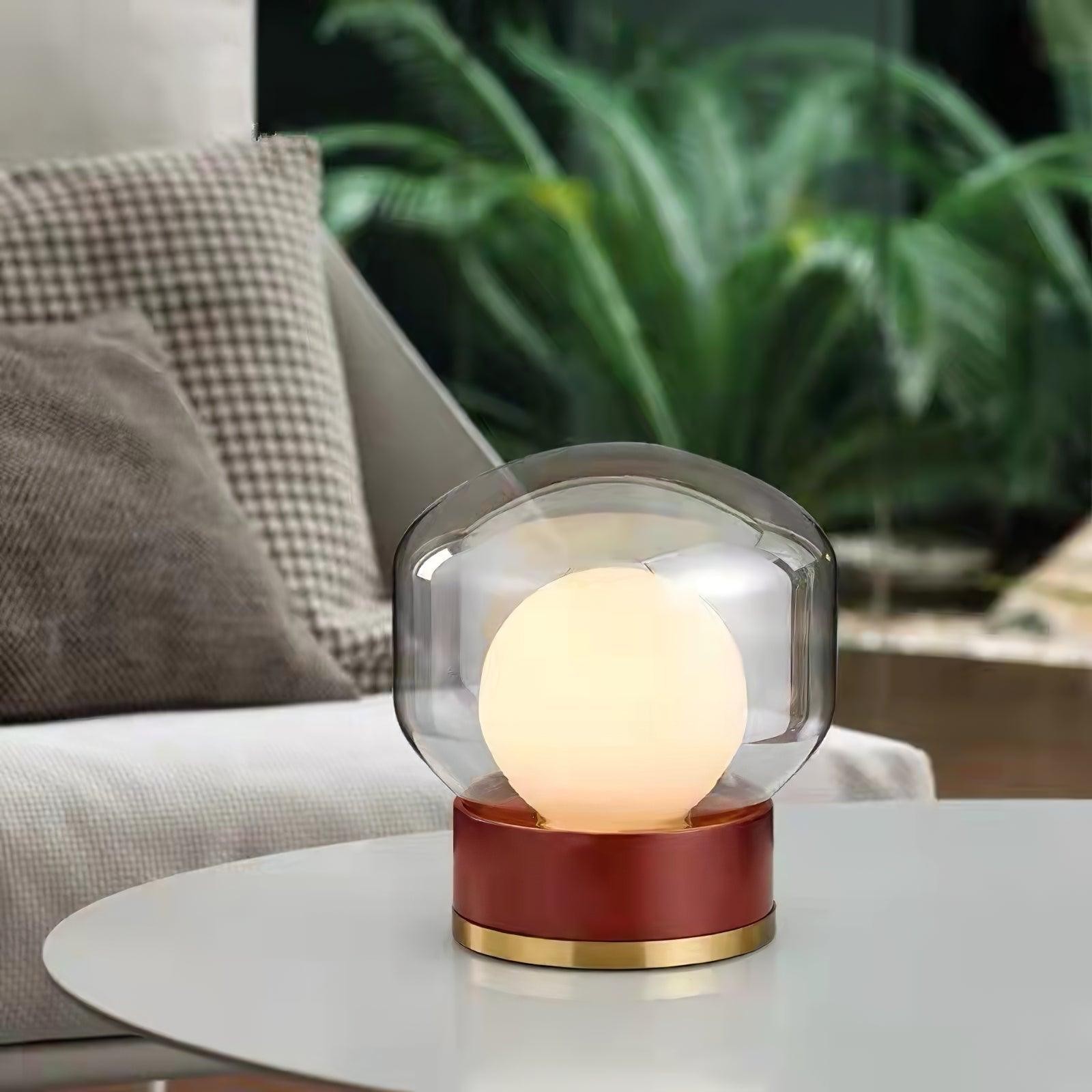 Simple Creative Wood Orb Table Lamp M527