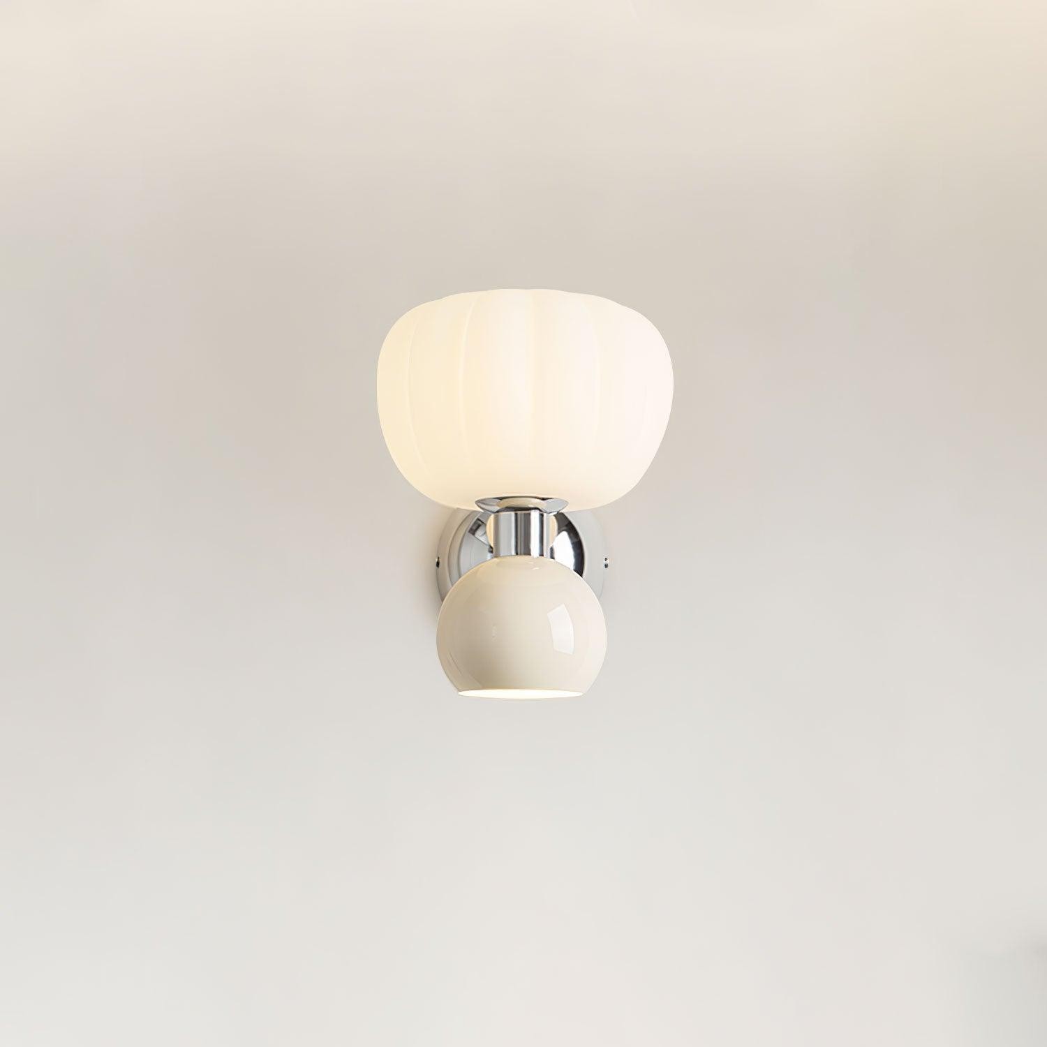 Cream Style Bedroom Bedside Pumpkin Wall Sconce M540