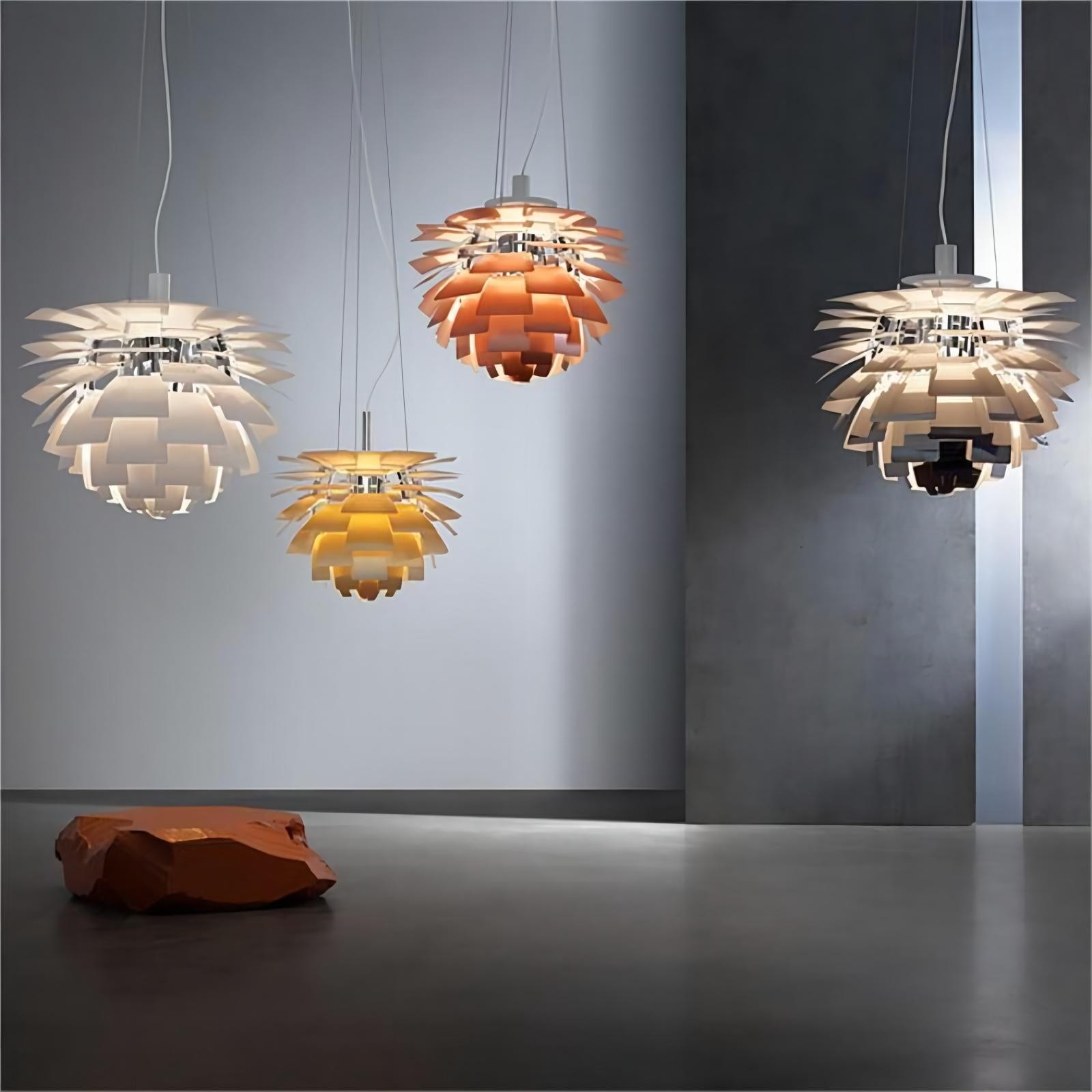Modern Sculptural Layered Pendant Light