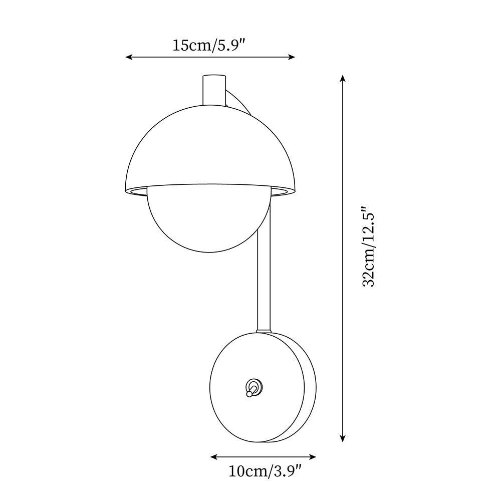 Retro Disc Ball Bedside Wall Lamp M182