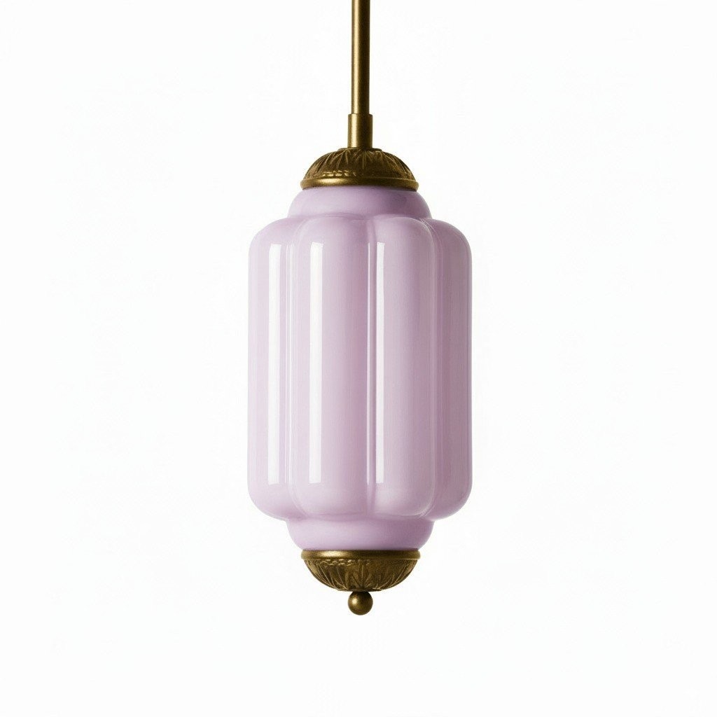 Eloise Vintage Glass Chandelier - Milk Glass Home Accent T289
