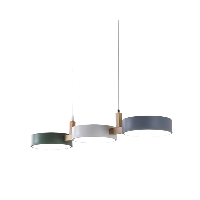Nordic Modern Simple Macaron 3 Head Pendant Lamp M130