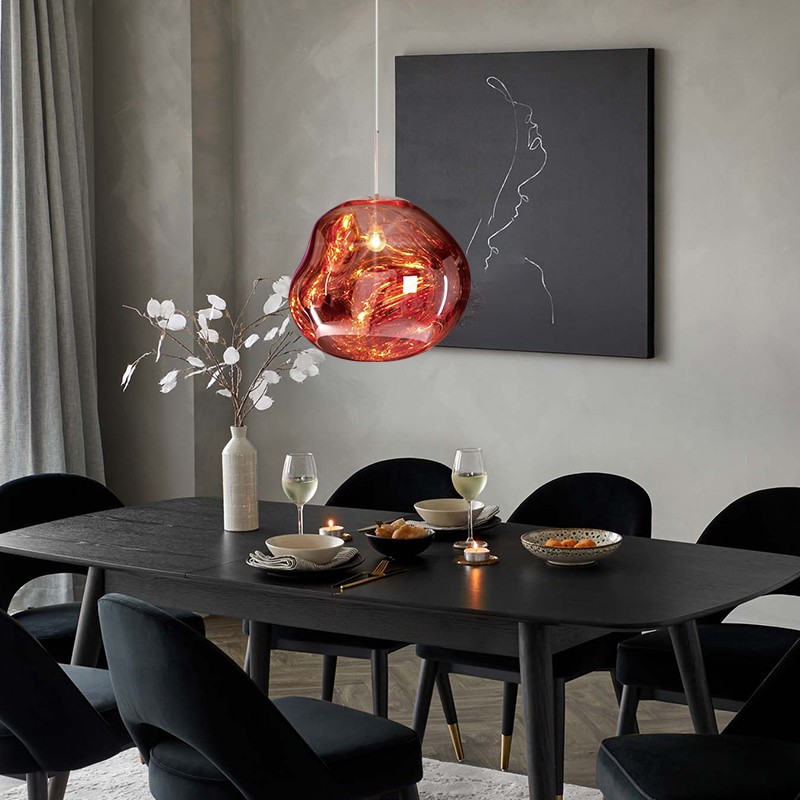 Dynamic Surface Pendant Light For Living Room S09