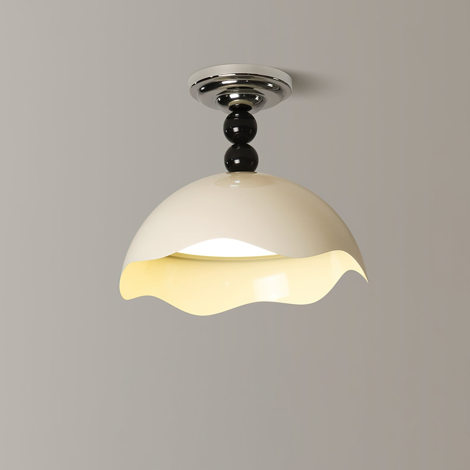 Modern Wave Crest Metal Ceiling Lamp M500