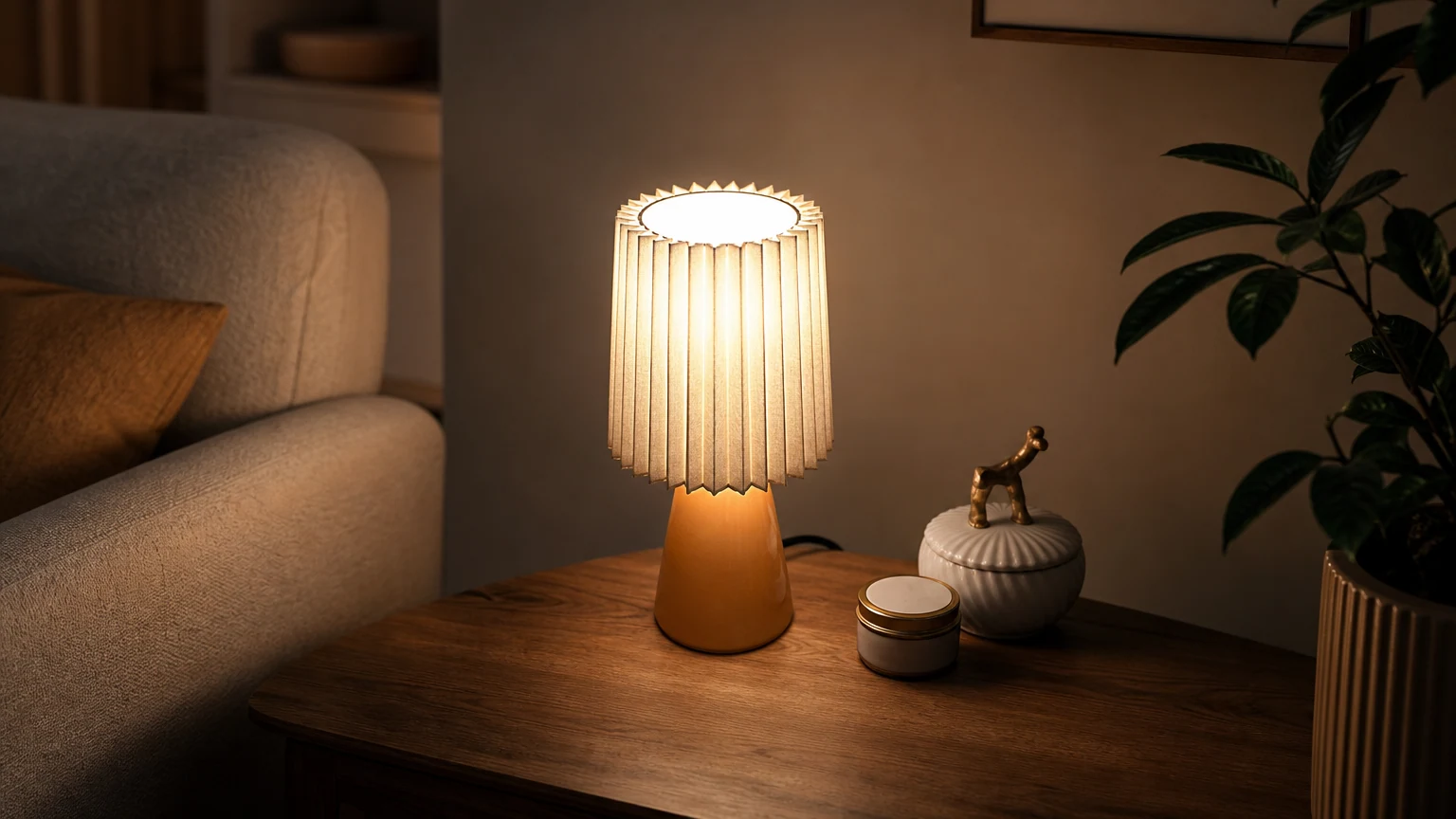 CREAM Bordslampa varm nattduksscen