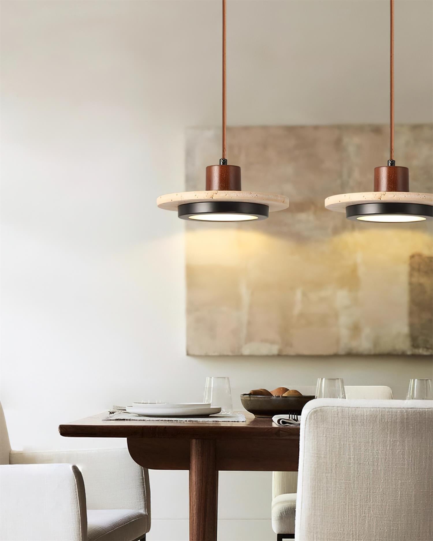 Creative Retro Regular Disc LED Pendant Lamp M254