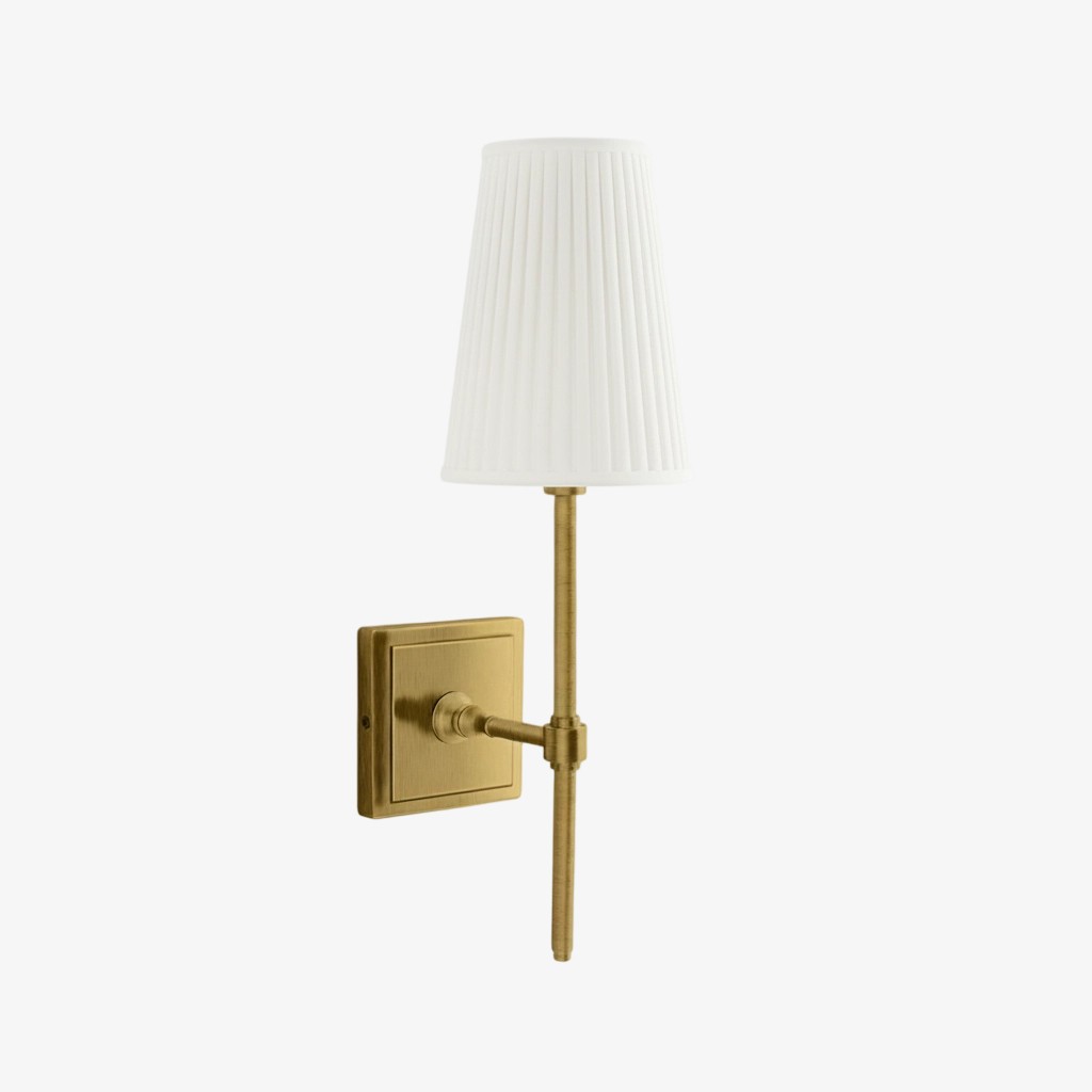 Derlina White Linen Shades Wall Lamp – Retro Metal Multi-Head Lighting Fixture T273