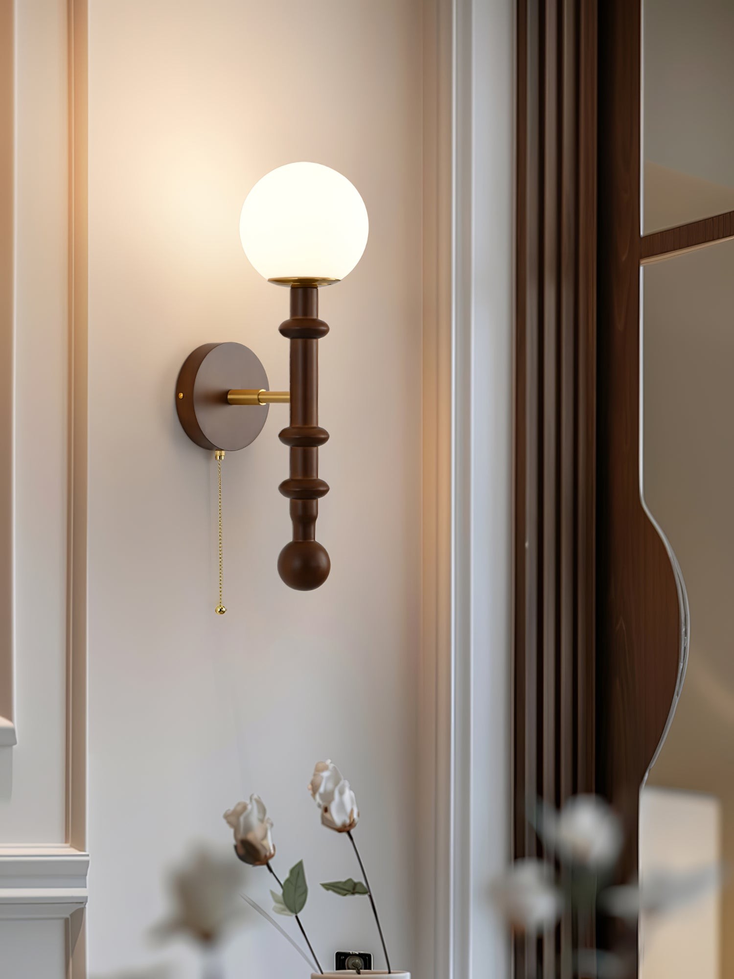 Retro Solid Wood Series Wall Lamp M523