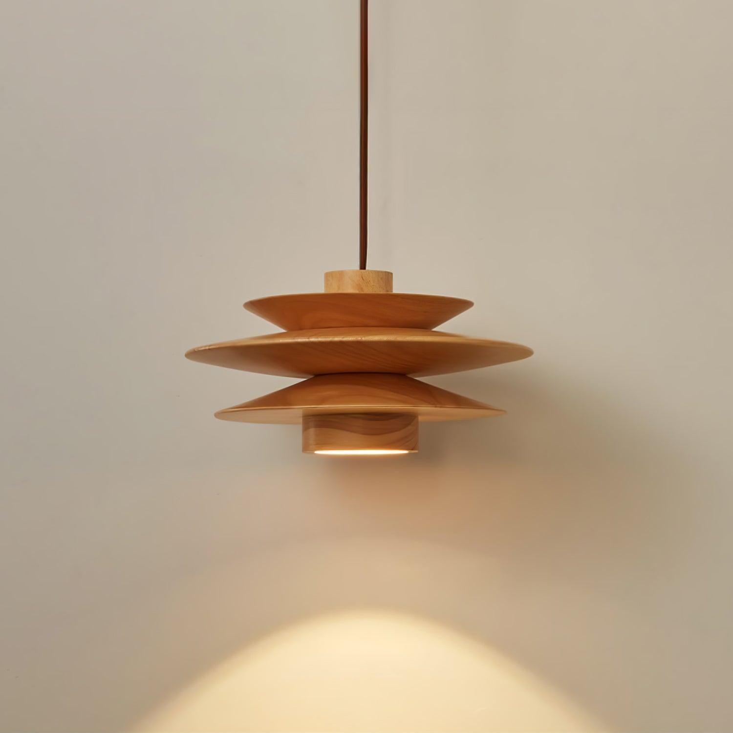 Multi Tiered Disc Pendant Lamp M484