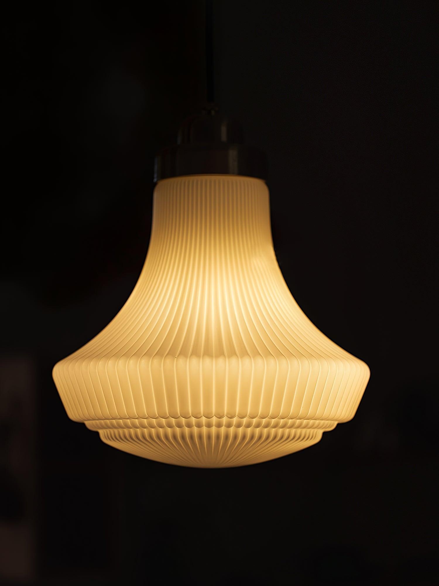 Classical Brass Alabaster Glass Pendant Lamp M424
