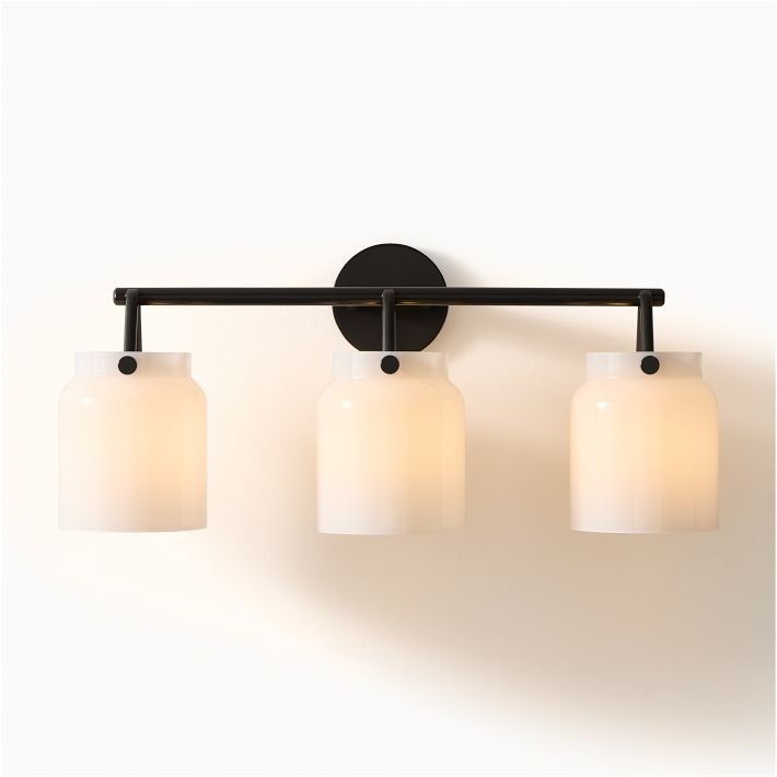 Hanton Modern 3-Light Wall Sconce - Metal Bathroom Fixture T161