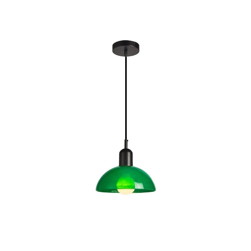Bauhaus Stained Bowl Glass Pendant Light S164