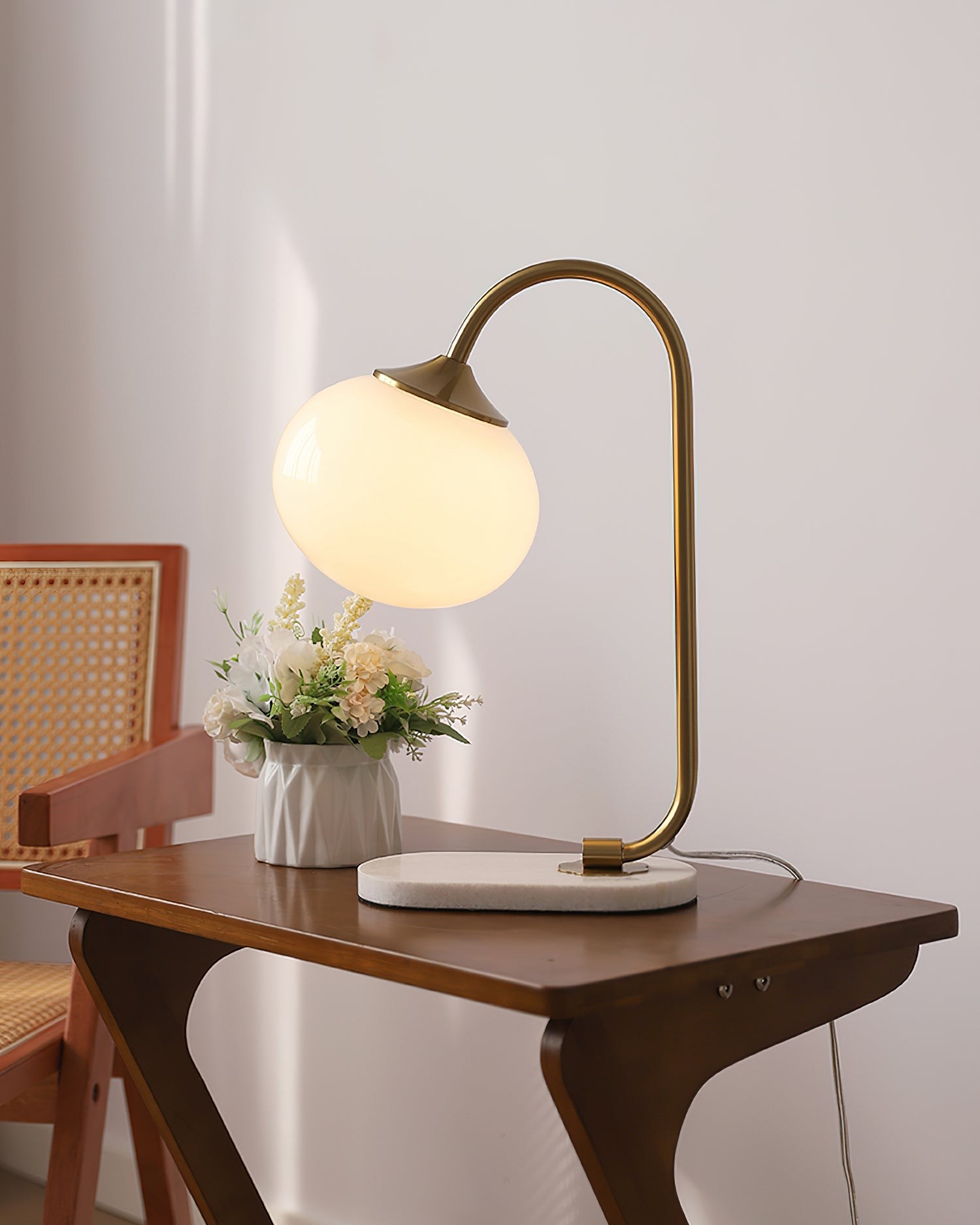 Nordic Mushroom Glass Bedside Table Lamp M335