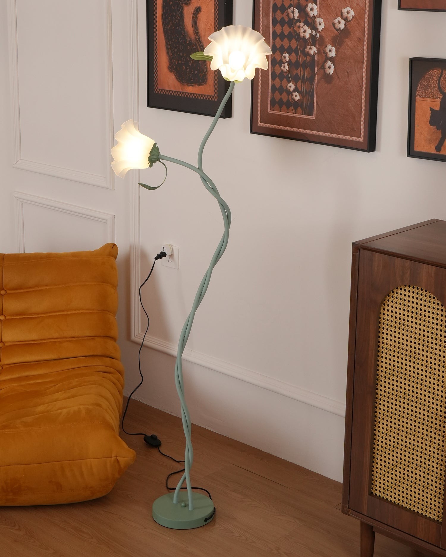 Creative Multi-Head Winding Flower Shape Floor Lamp M175