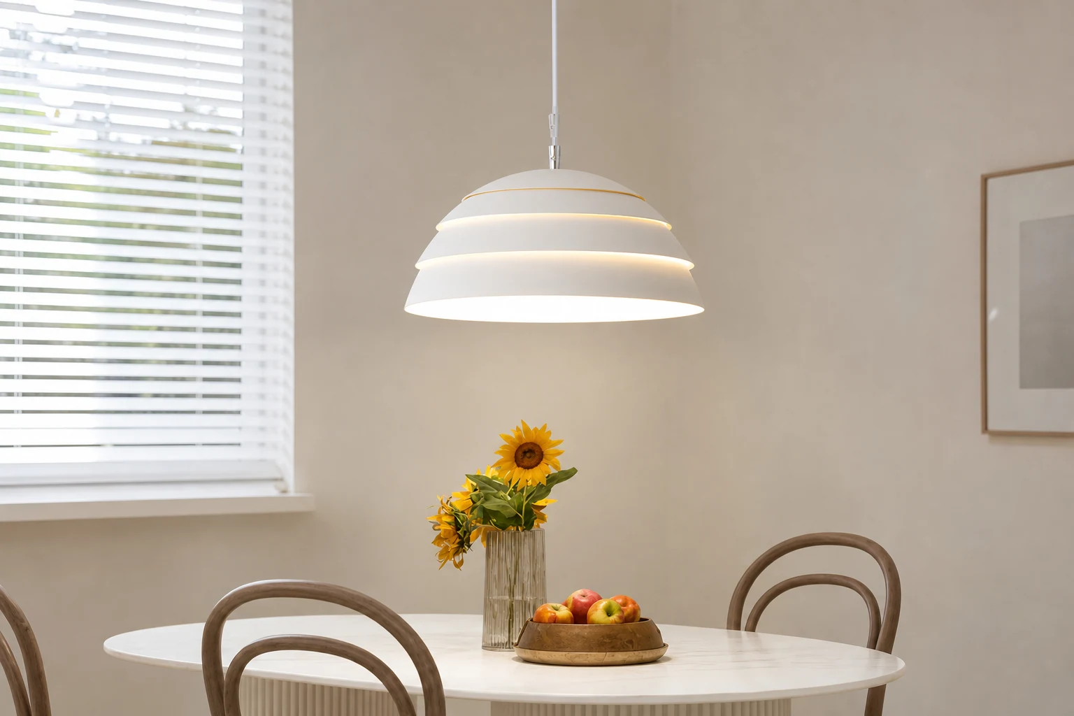 Lampa wisząca drabinkowa M565 w stylu industrialnym pokazana we wnętrzu lifestylowym
