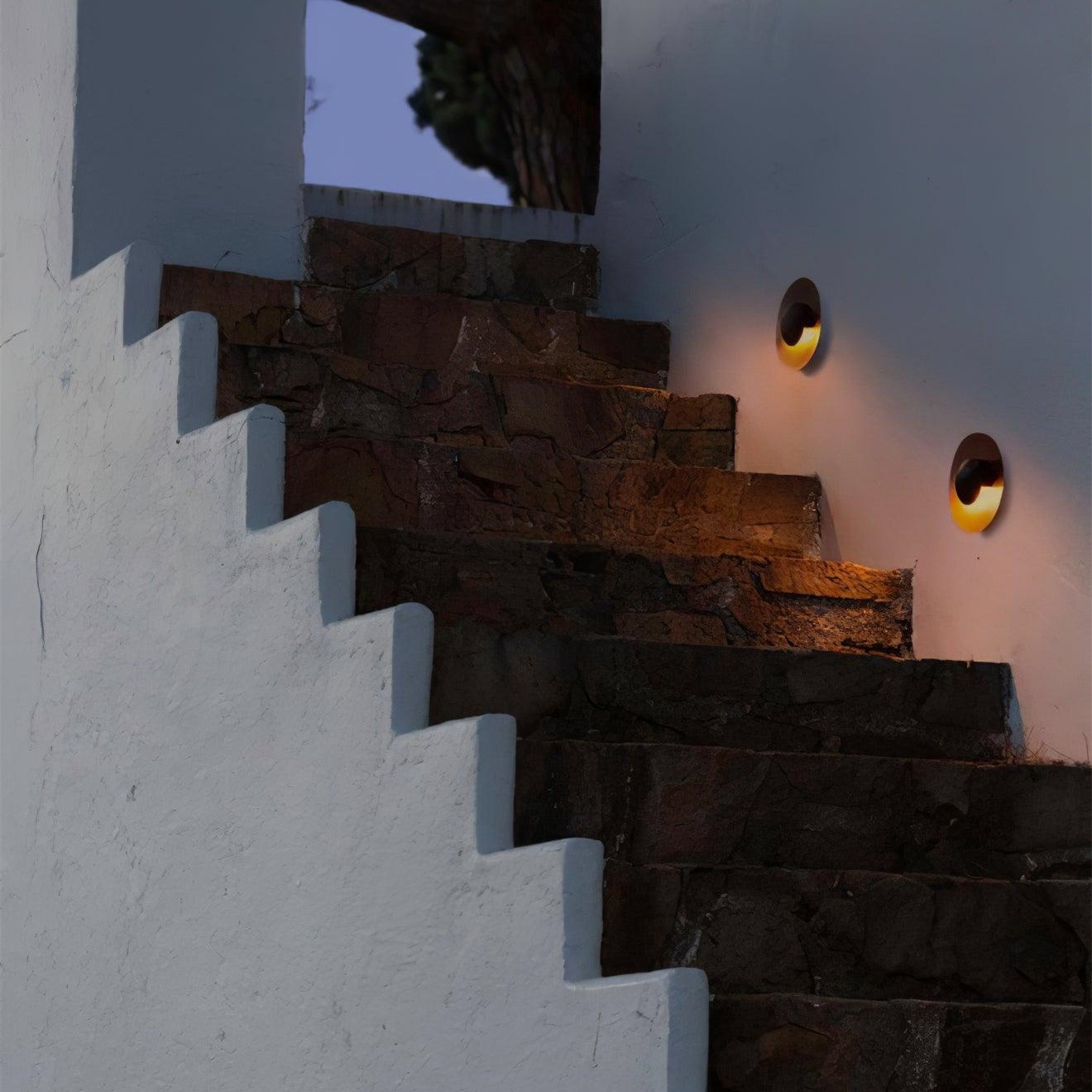 Simplicity Round Ginger Glow Wall Light S188