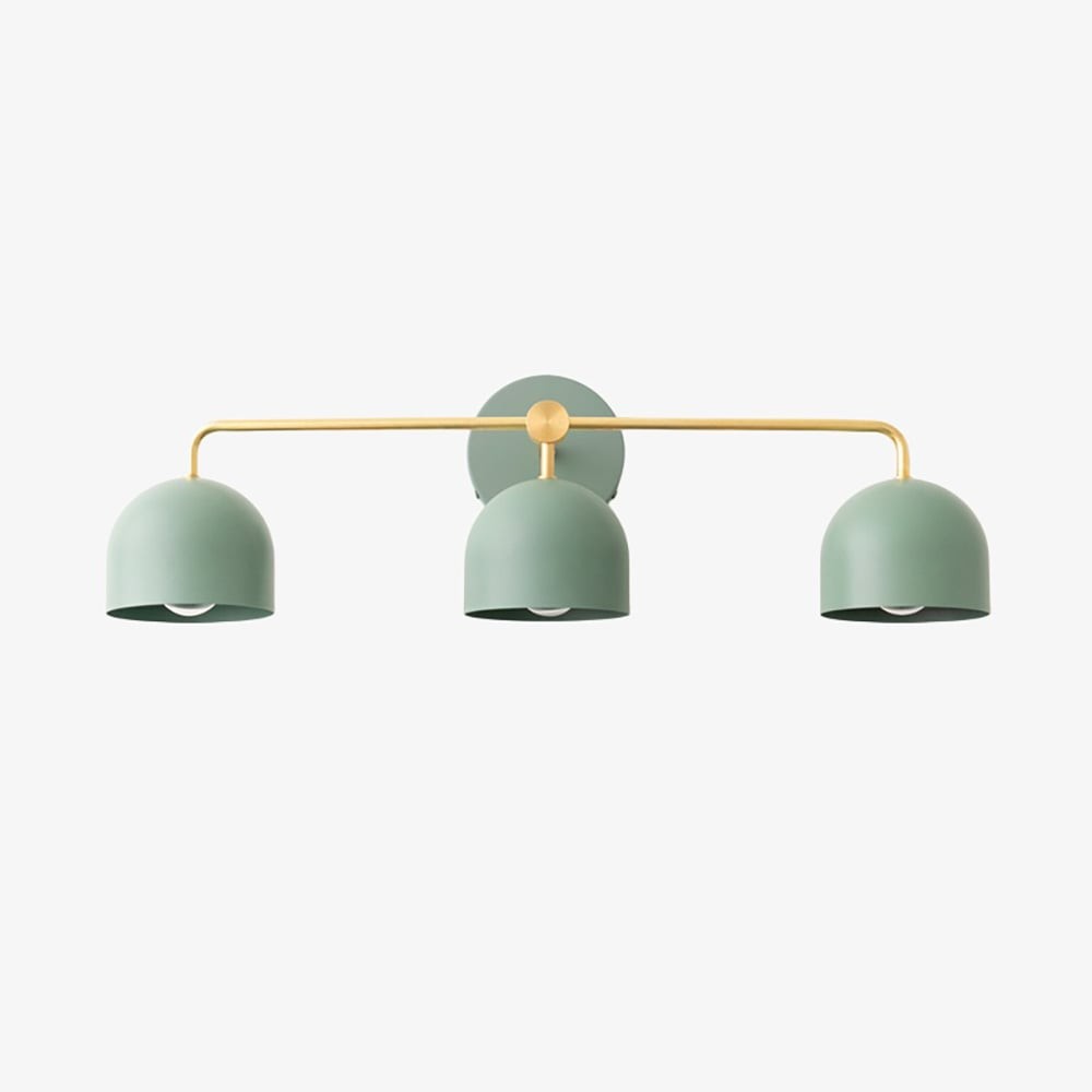 Metio Dome Farmhouse Vanity Wall Light Colorful Metal Sconce T450