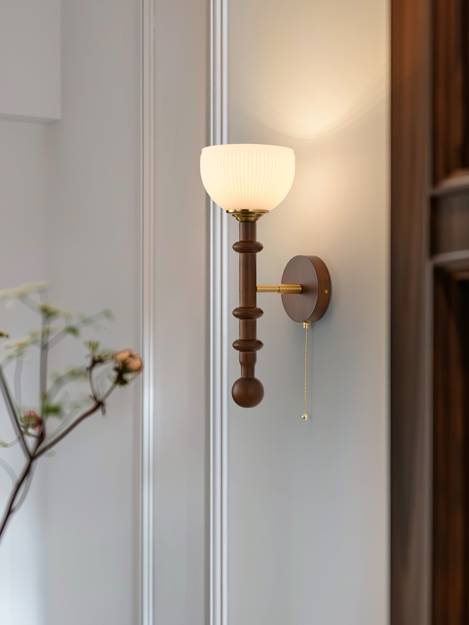 Retro Solid Wood Series Wall Lamp M523