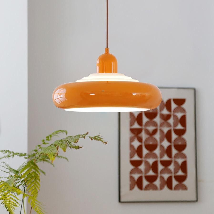 Multi-tiered Round Tower Cream Color Pendant Lamp M488