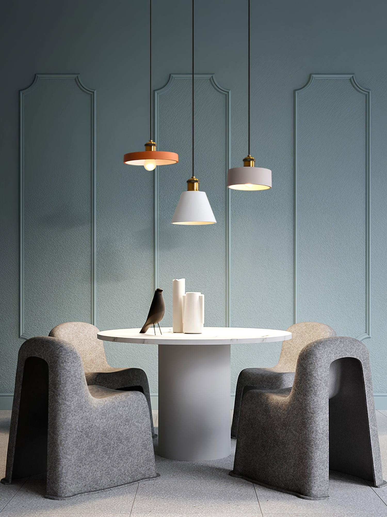 Modern Resin Geometric Pendant Lamp M432