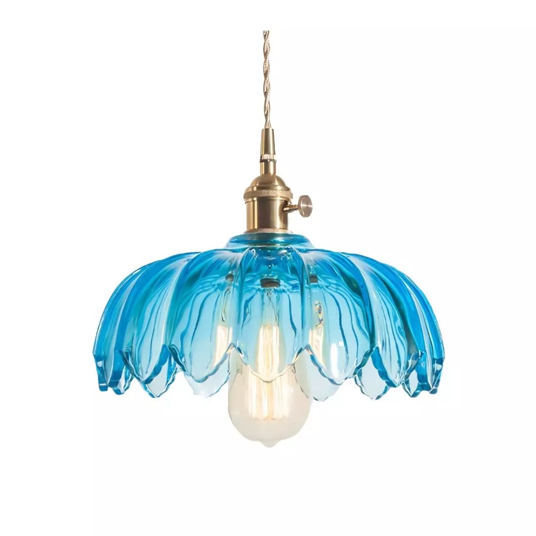 Retro Petal Glass Pendant Light S89