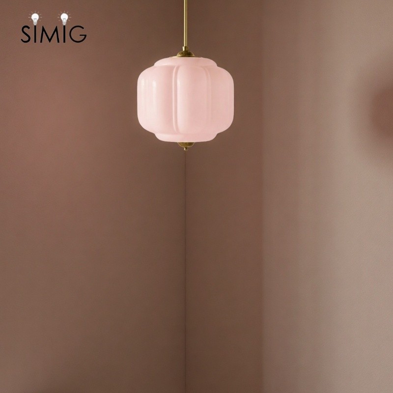 Vintage Cream Glass Pendant Light – Eloise Retro Chandelier S195