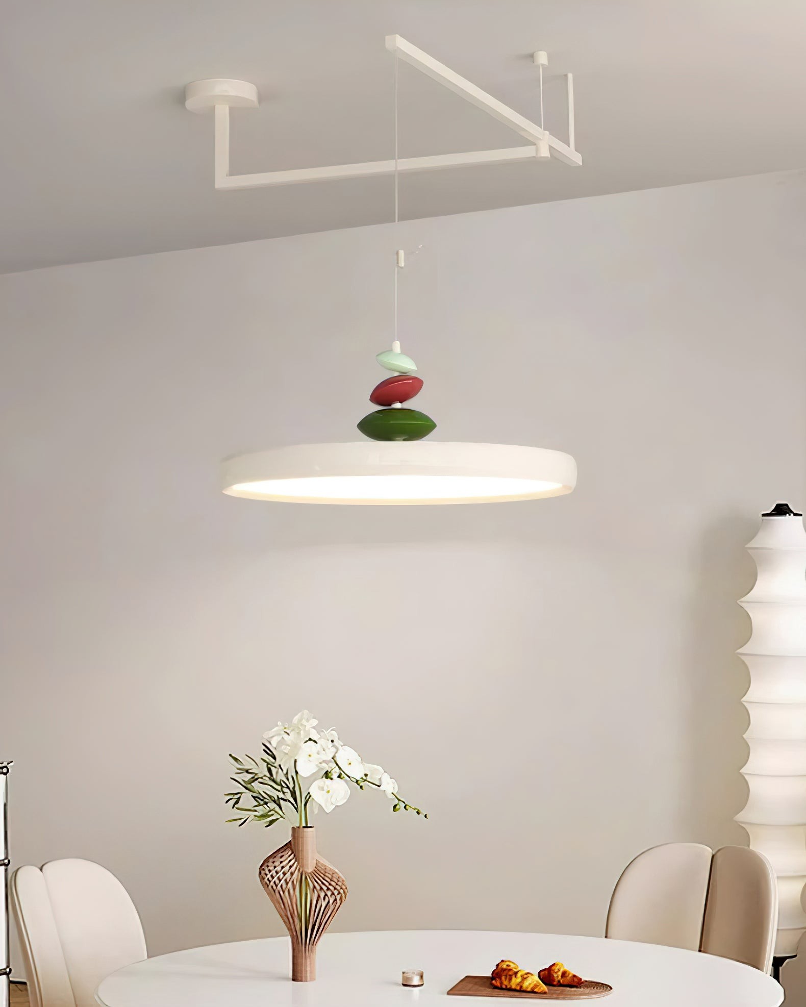 Swing Arm Stone Pendant Light M511
